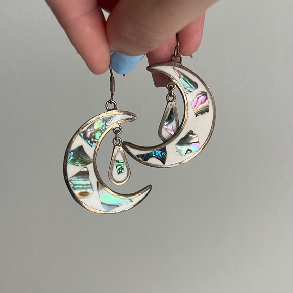 Vintage Moon Multicoloured Women’s Dangle Earrings - Picture 5 of 5